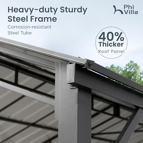 phi villa 10x20ft carport metal heavy duty carports shown in use