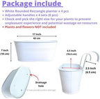 lalagreen large rail planter (17 in, 4 pack) shown in use