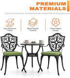 nuu garden outdoor 3-piece bistro set with cushions on a desk or shelf