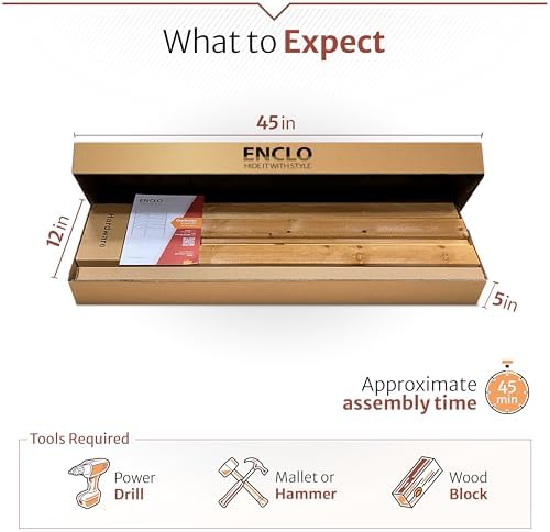 enclo charleston privacy screen, cedar wood, diy no, front angle view