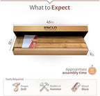 enclo charleston privacy screen, cedar wood, diy no, front angle view