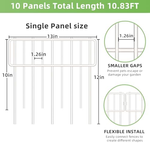 blingluck animal barrier fence, 10 pcs upgrade 1.26 shown in use