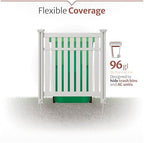 enclo hartford privacy screen, white vinyl diy no on a desk or shelf
