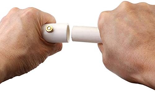 cozycabin 1/2 inch pvc splitter with brass mist, side view