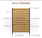 enclo concord privacy screen, cedar wood diy no showing dimensions