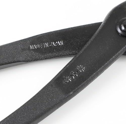 wazakura bonsai wire cutter 7.7in, hand forged japanese, side view