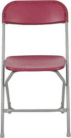Flash Furniture Hercules™ Series Plastic Folding Chair - Red - 2 Pack 650LB Weight Capacity Comfortable Event Chair - Lightweight Folding Chair