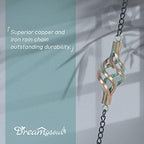dreamysoul 9.7ft rain chain, iron rain chain for, side view