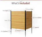 enclo richmond privacy screen, cedar wood, diy no showing dimensions
