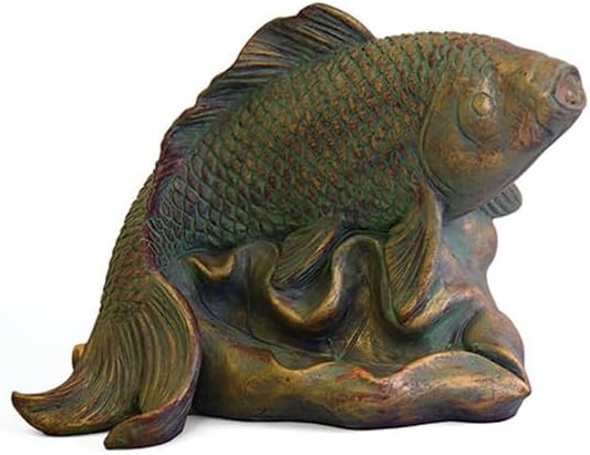 Danner Manufacturing, Inc. Pondmaster Spouting Fish Statue, 03770 Brown