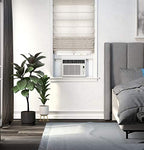 ge electronic window air conditioner 6000 btu, efficient, front angle view