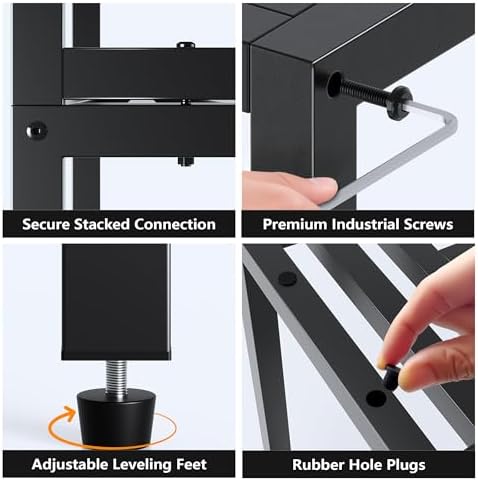 metal heavy duty plant stand indoor outdoor,3 tier showing dimensions