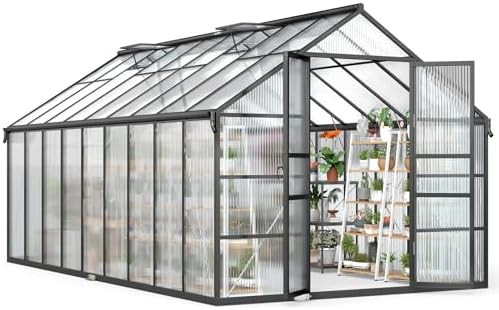 jocoevol 10x18ft galvanized steel greenhouse,walk-in greenhouse for outdoor, main product view