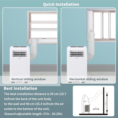 shinco 10,000 btu portable air conditioner - 3-in-1, view 9