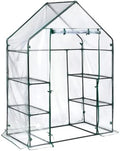 miracle-gro walk-in greenhouse, removable shelves, transparent, 4'8"x29", main product view