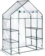 miracle-gro walk-in greenhouse, removable shelves, transparent, 4'8"x29", main product view