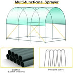 greenhouses for outdoors heavy duty 10x7x7 ft portable, side view
