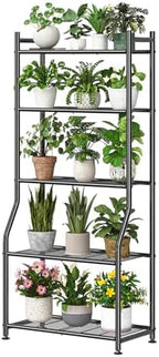 ekisemio 5-tier metal plant stand, heavy duty indoor, main product view