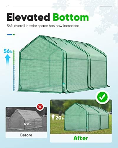 quictent mini greenhouse for indoor outdoor, portable quick-setup, side view