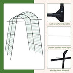 agtek 87" h×65" w metal garden arch trellis on a desk or shelf