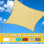 artpuch 8'x10' waterproof sun shade sail rectangle turquoise on a desk or shelf