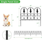 decorative garden fence metal fence border 18" h, package contents