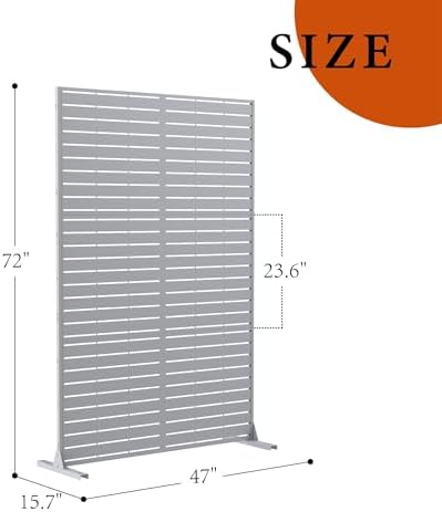 metal privacy screen outdoor, heavy-duty galvanized steel free, package contents
