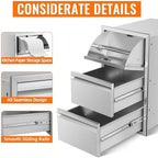 outdoor kitchen drawers stainless steel flush mount bbq on a desk or shelf