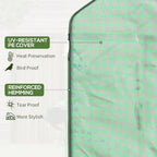 outsunny 4.6' x 4.7' portable greenhouse walk-in water/uv, side view