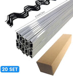 hipicute 20 set 6.6 ft greenhouse lock channel shown in use