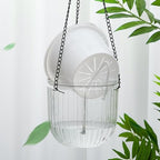 meanplan 4 pcs self watering hanging planter indoor showing dimensions