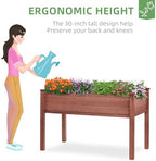 48x24x30 inch raised garden bed with legs, elevated, package contents