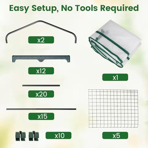 giantex mini greenhouse indoor outdoor, 27" x 19", package contents