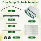 giantex mini greenhouse indoor outdoor, 27" x 19", package contents