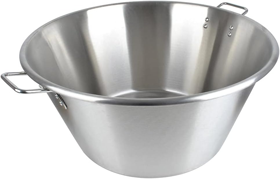 Cazo Para Carnitas Large 25 Inch x 13" Deep Braiser Birria Casserole Pot Stainless Steel - Superior Thickness