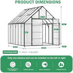 12x10x10 ft extra large greenhouse for outdoors, heavy on a desk or shelf