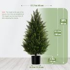vitalismo 3ft artificial cedar trees set of 2 shown in use