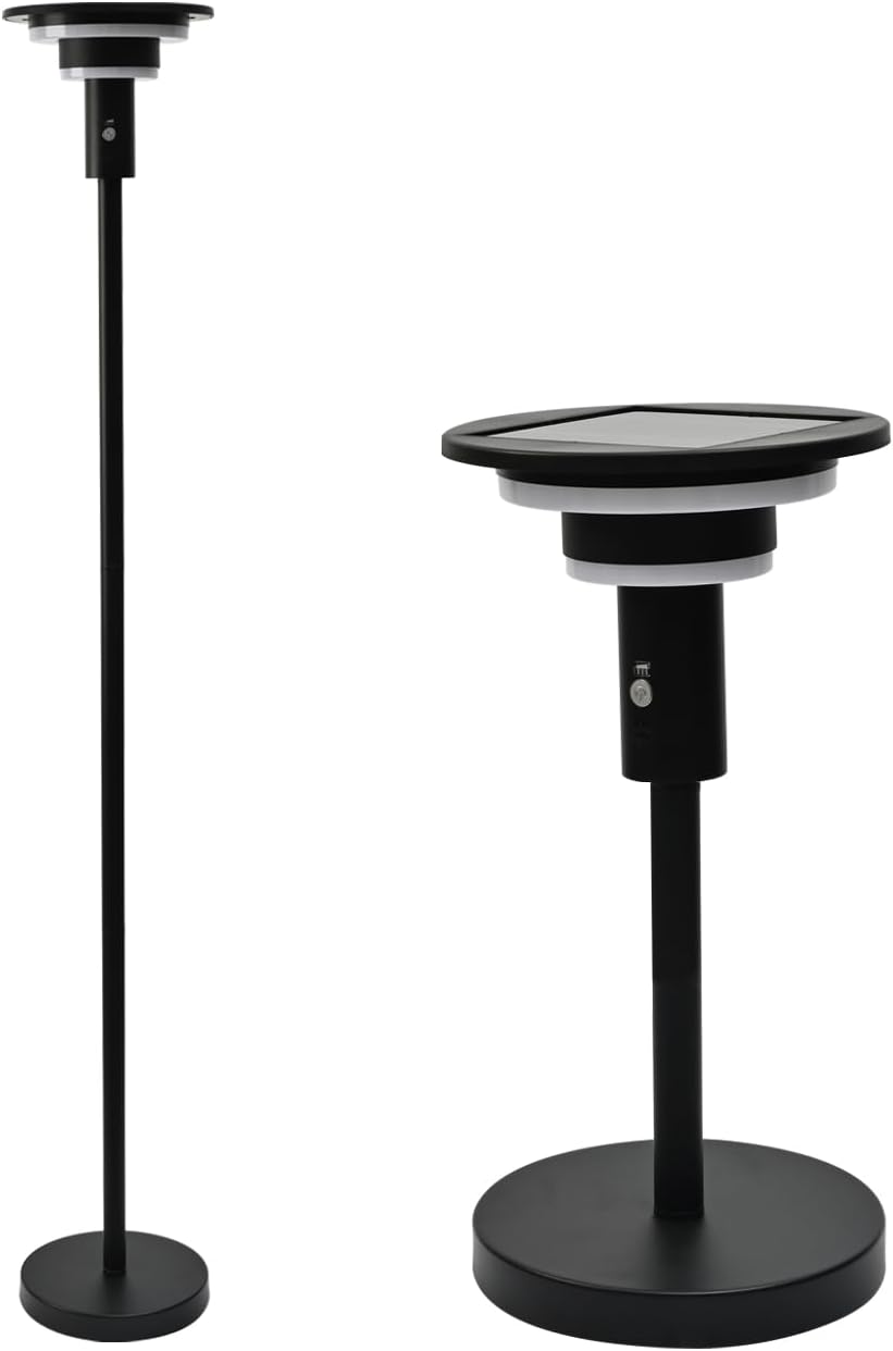 solar floor lamp for patio waterproof ip44,outdoor usb, main product view