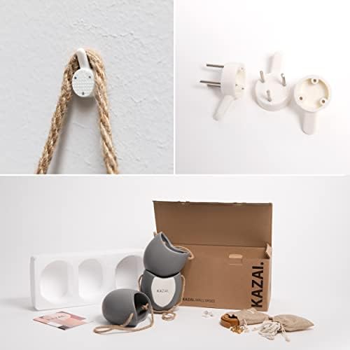 kazai. wall planters -ellie- | hanging ceramic plant, package contents