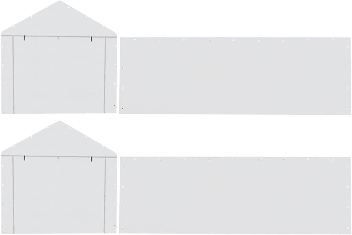 10 * 20 ft carport replacement sidewall kit shown in use
