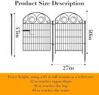 getlay tall garden animal barrier fence with gate shown in use