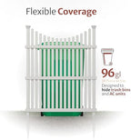 enclo huntersville privacy screen 2pk, white vinyl diy on a desk or shelf