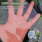 see-through clear tarp 12x16ft waterproof chicken coop greenhouse, close-up detail