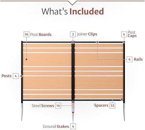 enclo vienna privacy screen, cedar vinyl diy no showing dimensions