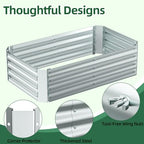 ohuhu 4x2x1 ft raised garden bed outdoor with on a desk or shelf