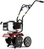 earthquake mc43 cultivator, 43cc 2-cycle viper engine, 6-10”, close-up detail