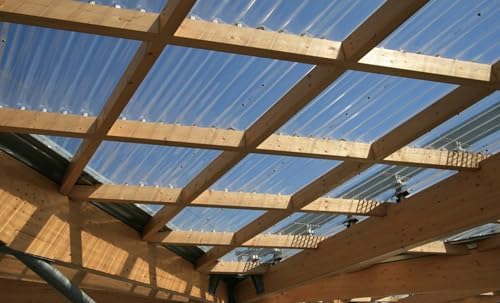 clear curved polycarbonate roofing panels 21" w x, package contents
