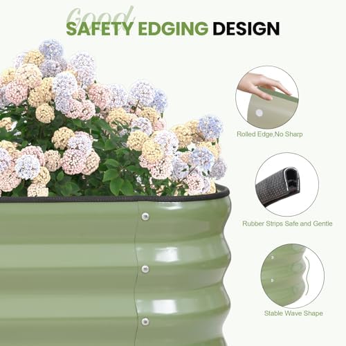 g good gain raised garden bed outdoor, 4-in-1, side view