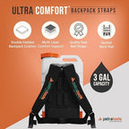 petratools hd3000 3 gallon battery powered backpack sprayer, package contents