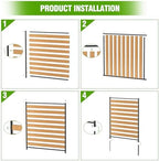 metal air conditioner fence 1 panels - 40.27" on a desk or shelf
